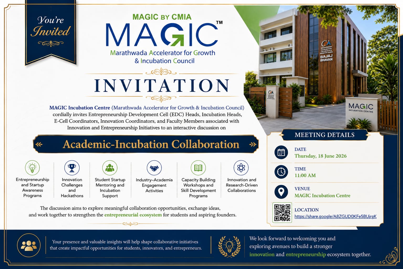 Academic–Incubation Collaboration Meet