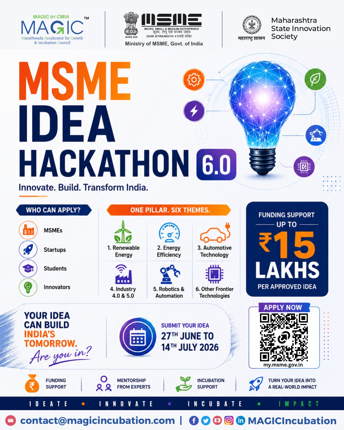 MSME Idea Hackathon 6.0 – Applications Open!